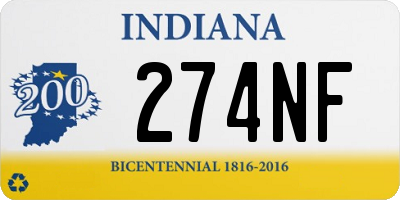 IN license plate 274NF