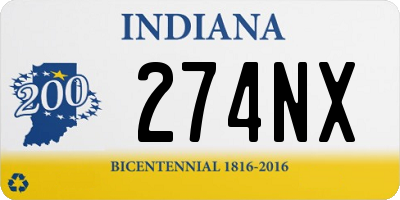 IN license plate 274NX