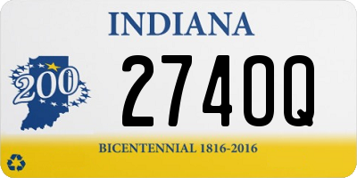 IN license plate 274OQ