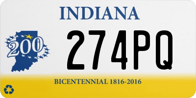 IN license plate 274PQ