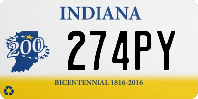 IN license plate 274PY