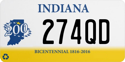 IN license plate 274QD