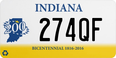 IN license plate 274QF