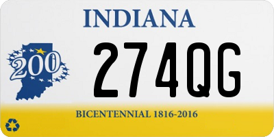 IN license plate 274QG