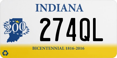 IN license plate 274QL