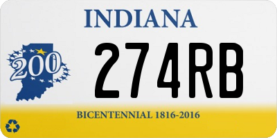 IN license plate 274RB