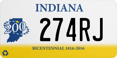 IN license plate 274RJ