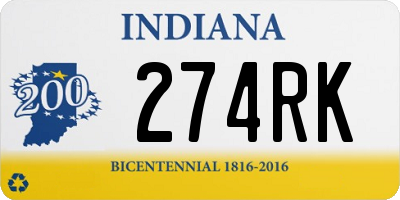 IN license plate 274RK