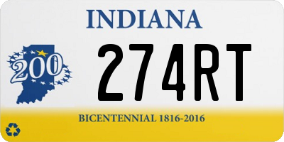 IN license plate 274RT