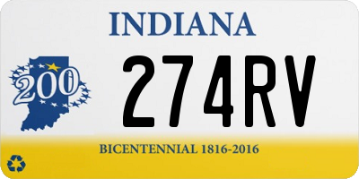 IN license plate 274RV