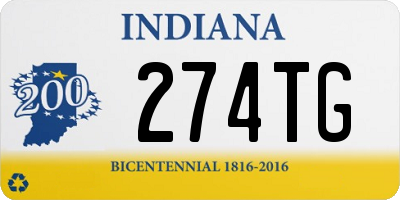 IN license plate 274TG