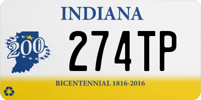 IN license plate 274TP