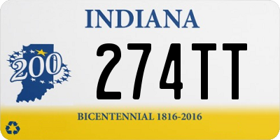 IN license plate 274TT