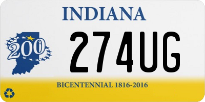 IN license plate 274UG