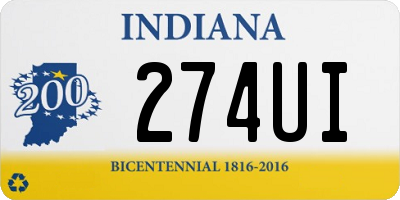 IN license plate 274UI