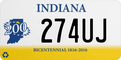 IN license plate 274UJ