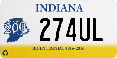 IN license plate 274UL