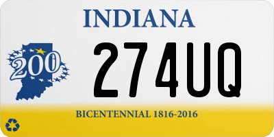 IN license plate 274UQ