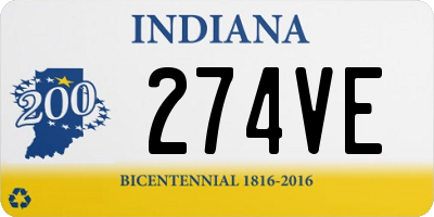 IN license plate 274VE