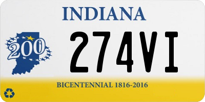 IN license plate 274VI