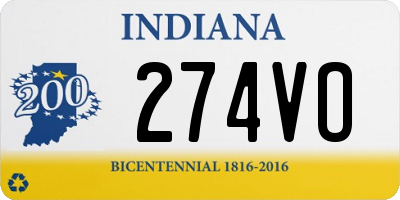 IN license plate 274VO