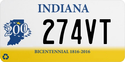 IN license plate 274VT