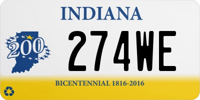 IN license plate 274WE