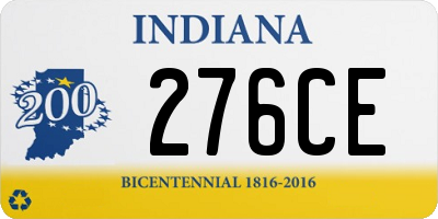 IN license plate 276CE