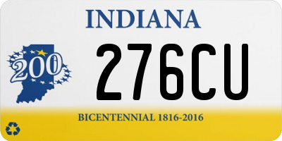 IN license plate 276CU