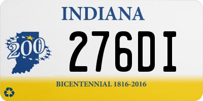 IN license plate 276DI