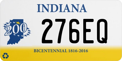 IN license plate 276EQ