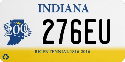 IN license plate 276EU