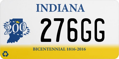 IN license plate 276GG