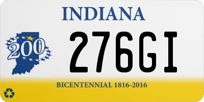 IN license plate 276GI