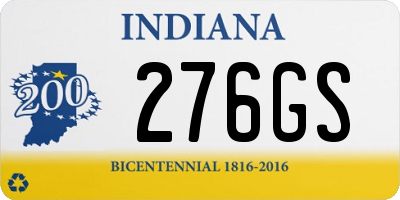 IN license plate 276GS