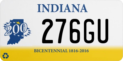 IN license plate 276GU