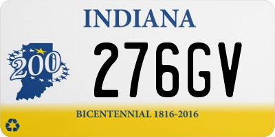 IN license plate 276GV