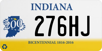 IN license plate 276HJ