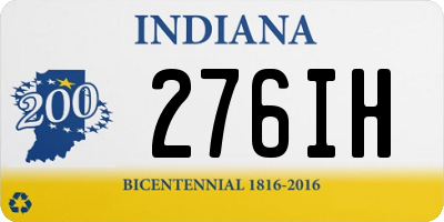 IN license plate 276IH