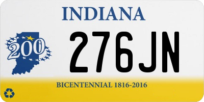 IN license plate 276JN