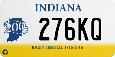 IN license plate 276KQ