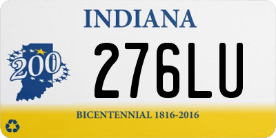 IN license plate 276LU