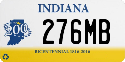 IN license plate 276MB