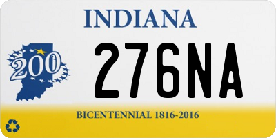 IN license plate 276NA