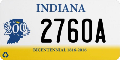 IN license plate 276OA