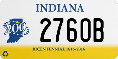 IN license plate 276OB