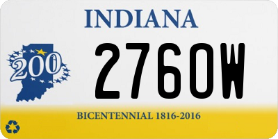 IN license plate 276OW