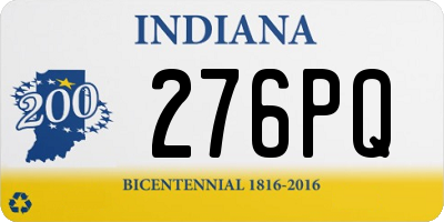 IN license plate 276PQ