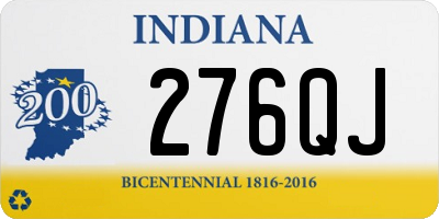 IN license plate 276QJ