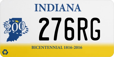 IN license plate 276RG